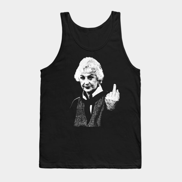 Dorothy Zbornak Middle Finger Tank Top by darklordpug